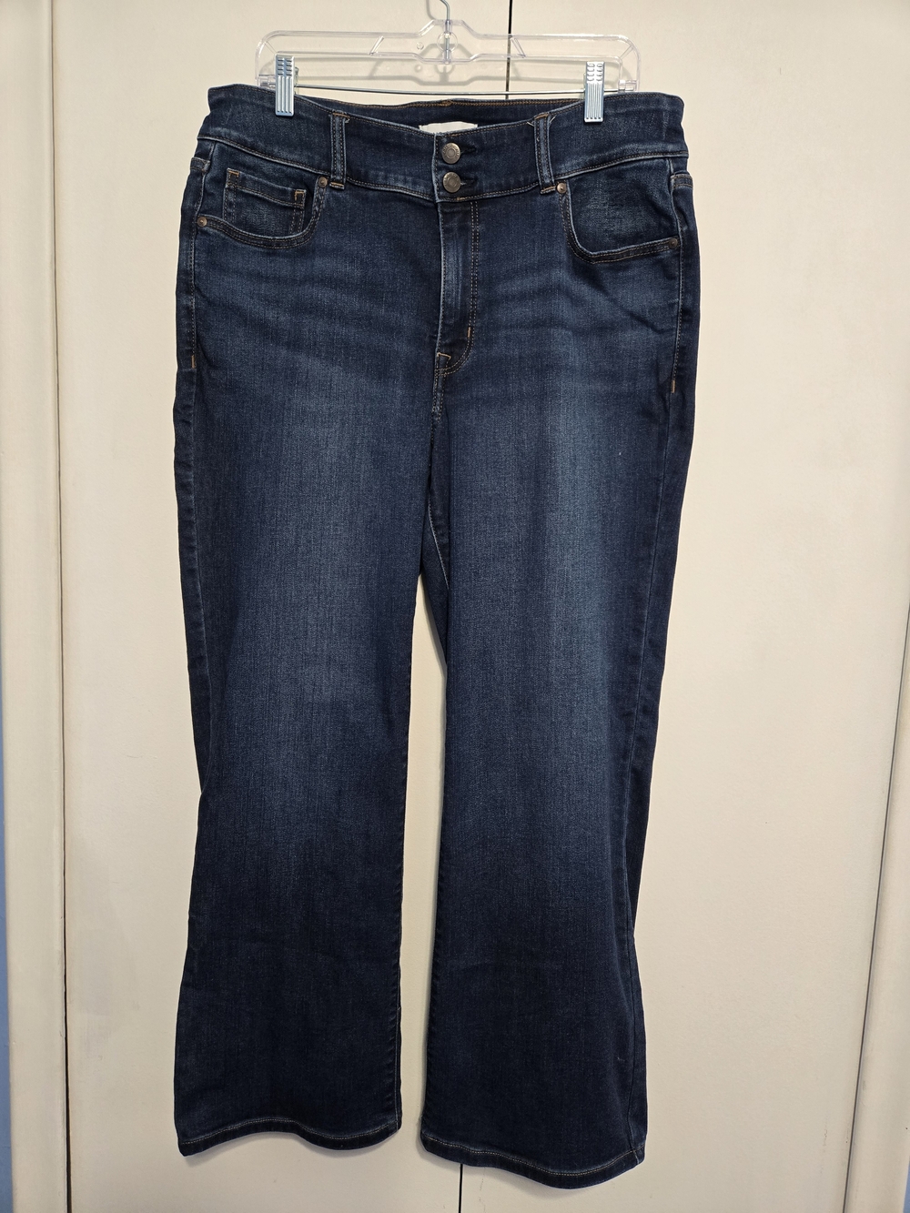 Lane Bryant High Rise Bootcut Jeans Women's 16 Short Flex Magic Waistband